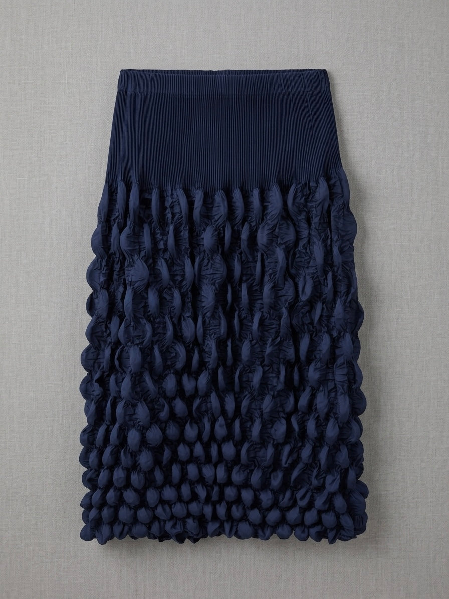 Marsha - Bubble pleat skirt