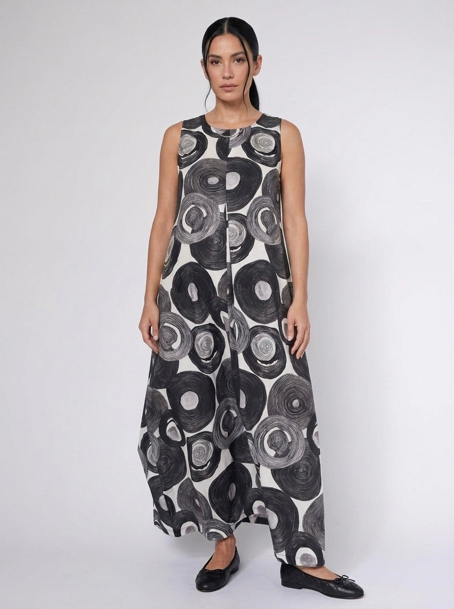 Jackie - Record print dress