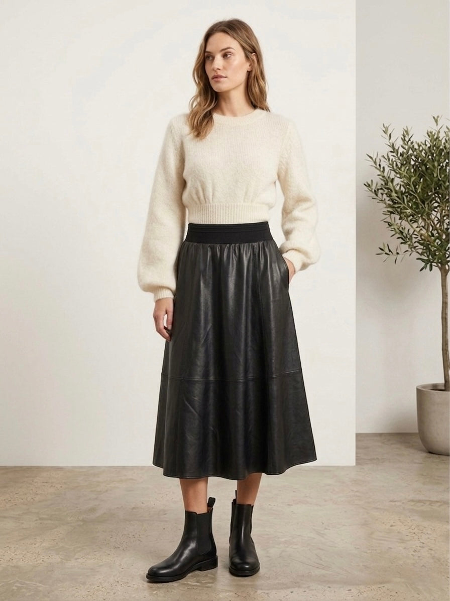 Berlin - Faux leather skirt