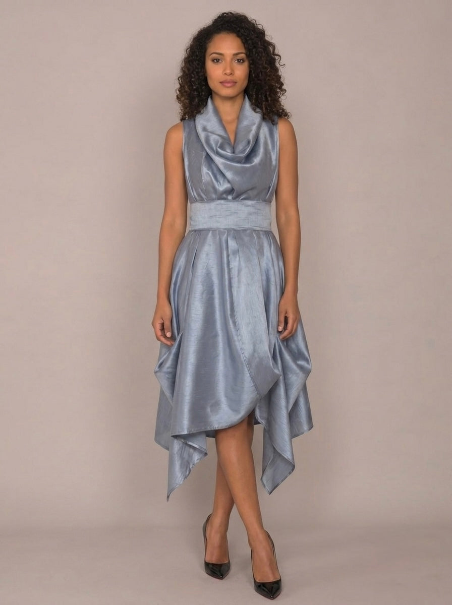 Bethany - Taffeta plain dress