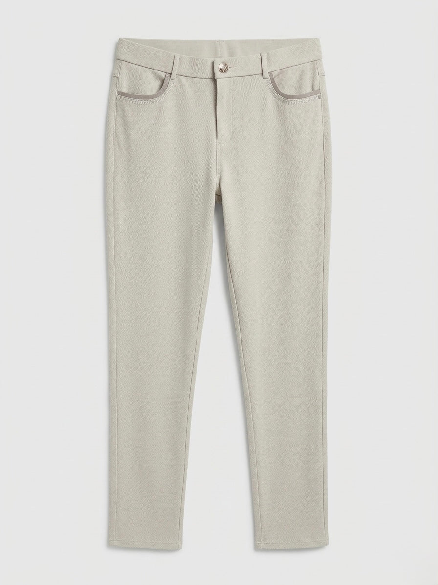 Selena beige print trouser