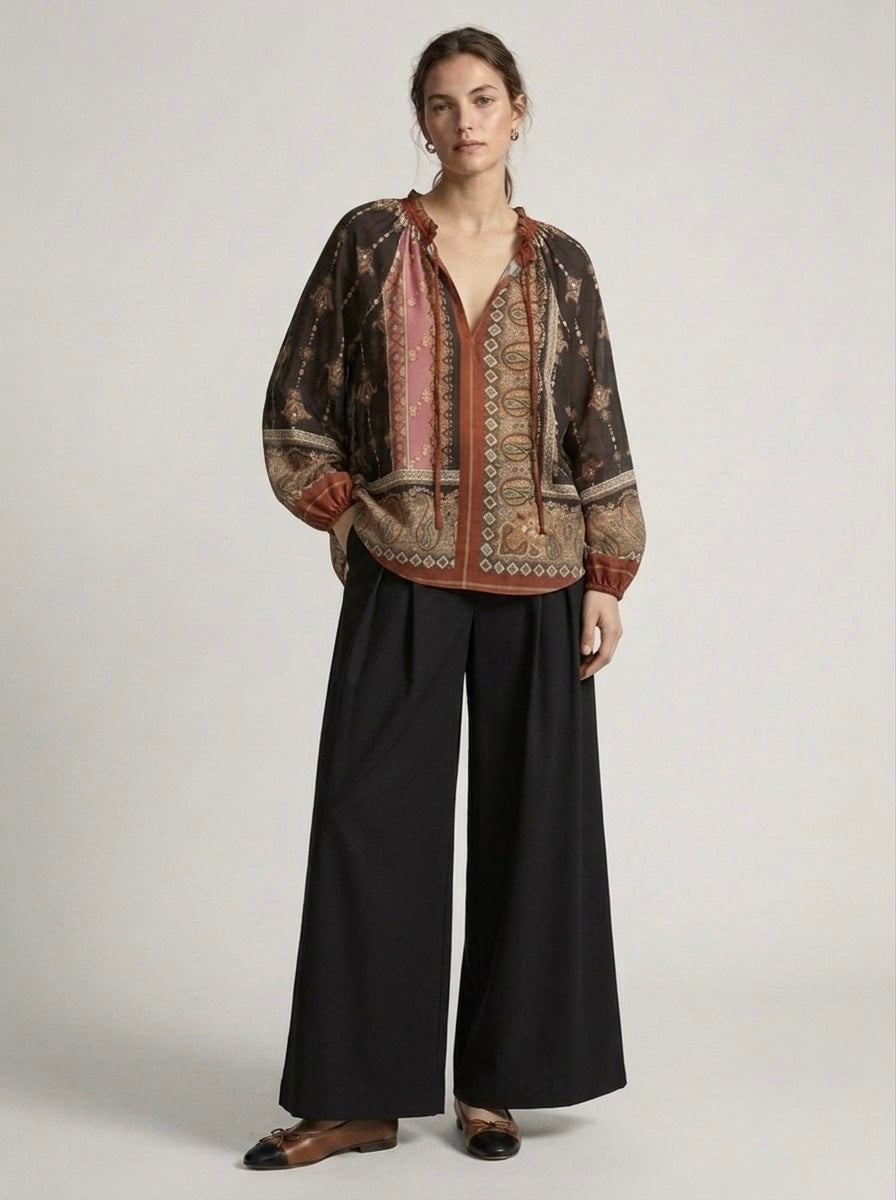 Jessica - Paisley printed blouse