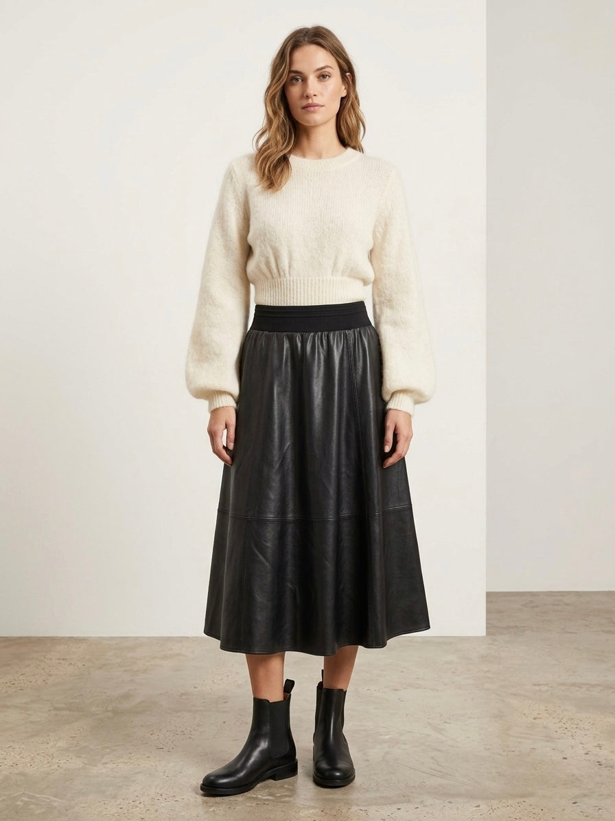 Berlin - Faux leather skirt
