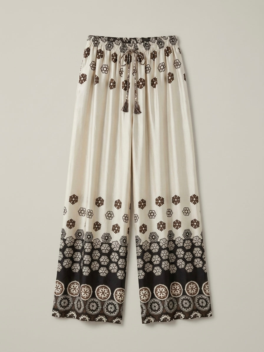 Harli - Printed palazzo trouser