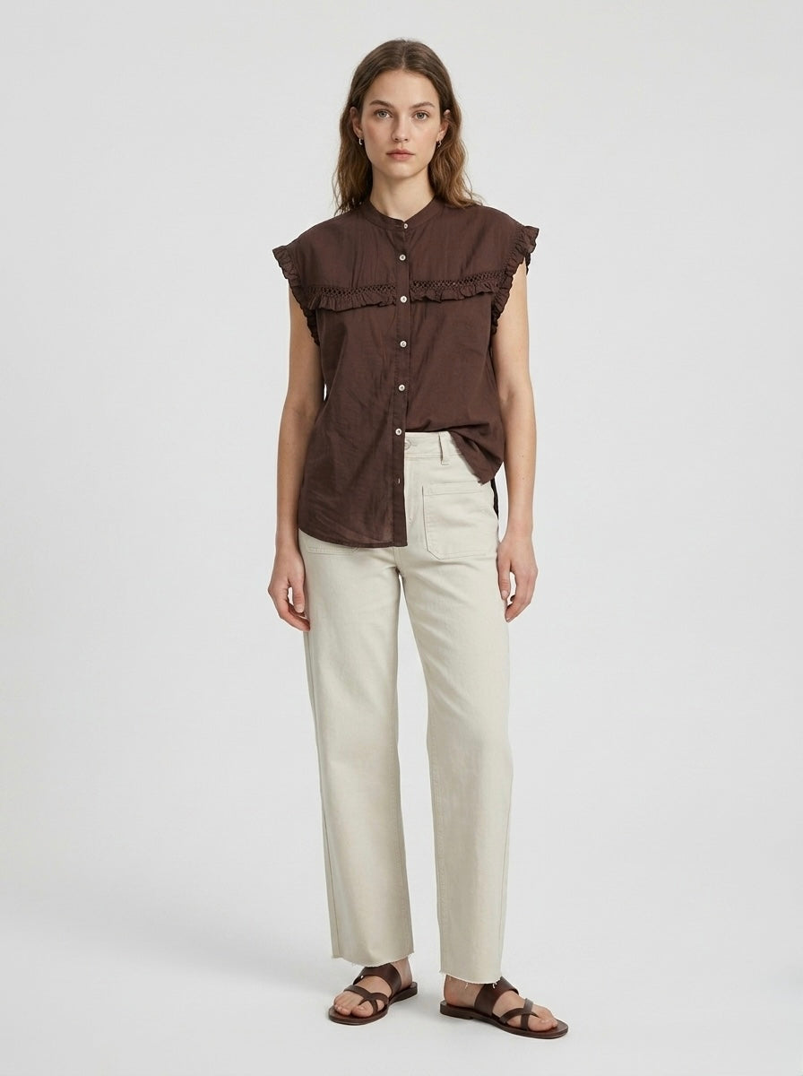 Louise - Cotton voile blouse