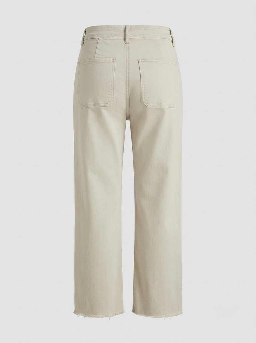 Lara - Patch pocket jeans