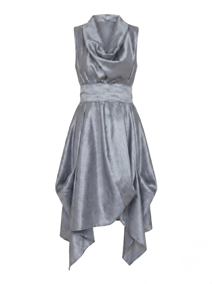 Bethany - Taffeta plain dress