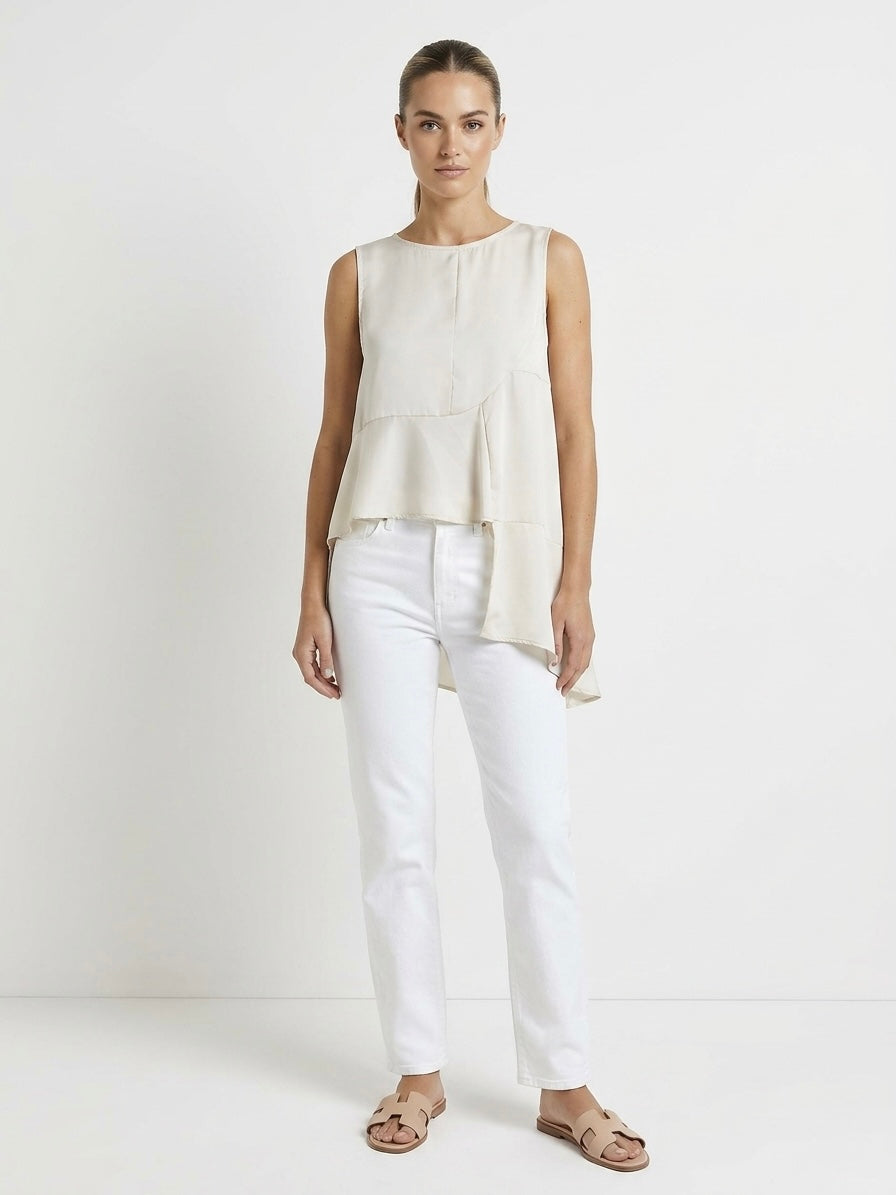 Lewis - asymmetric chiffon top