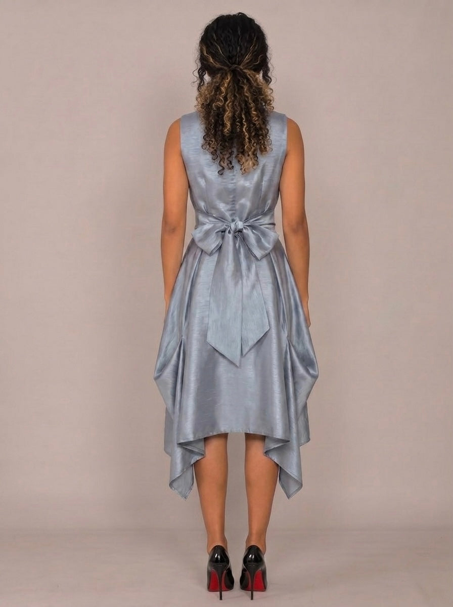 Bethany - Taffeta plain dress
