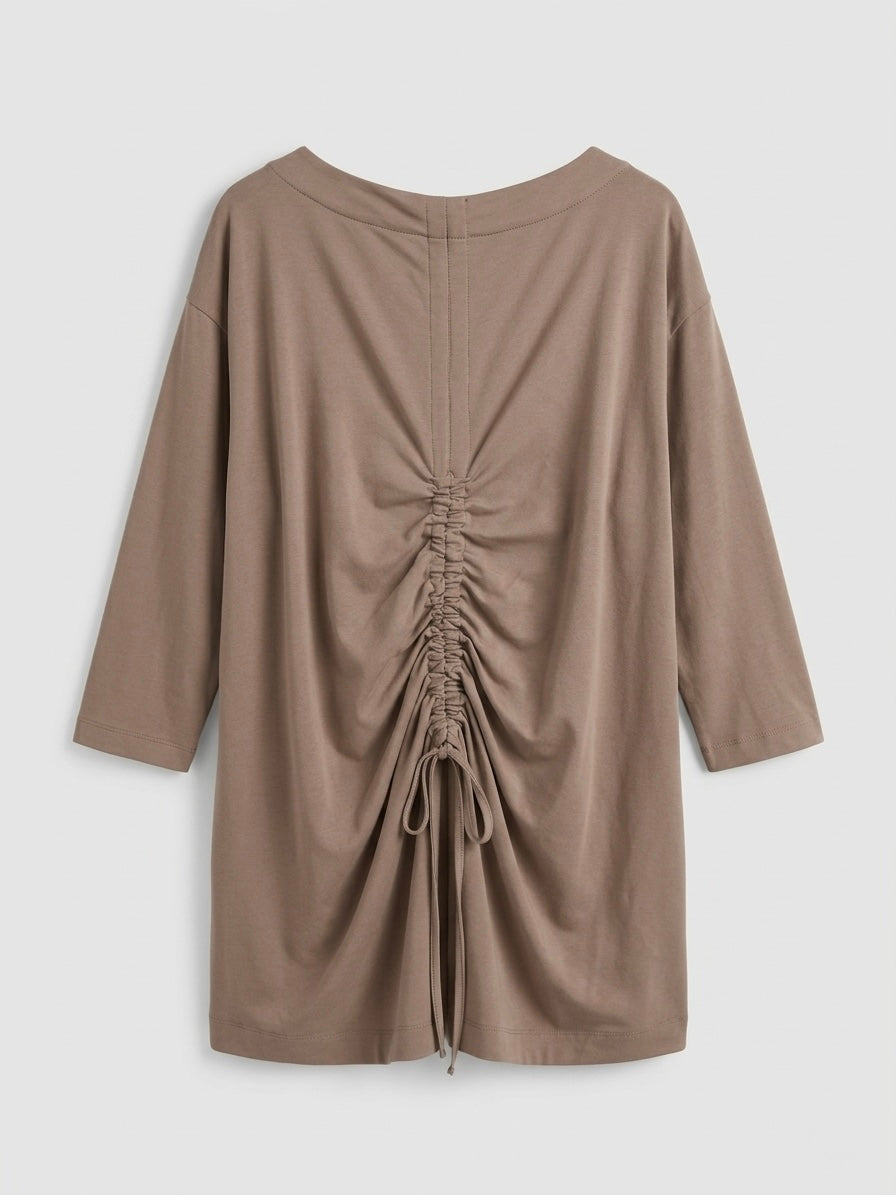 Tori - Ruched back long top