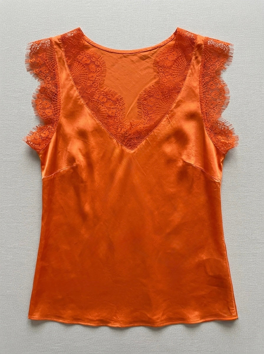 Lacey - Lace trim cami top