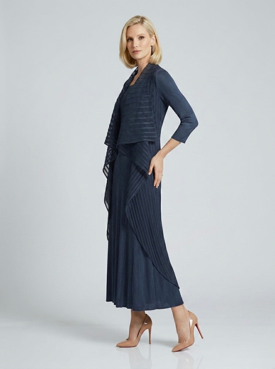 Natalia - Pleated shrug dress