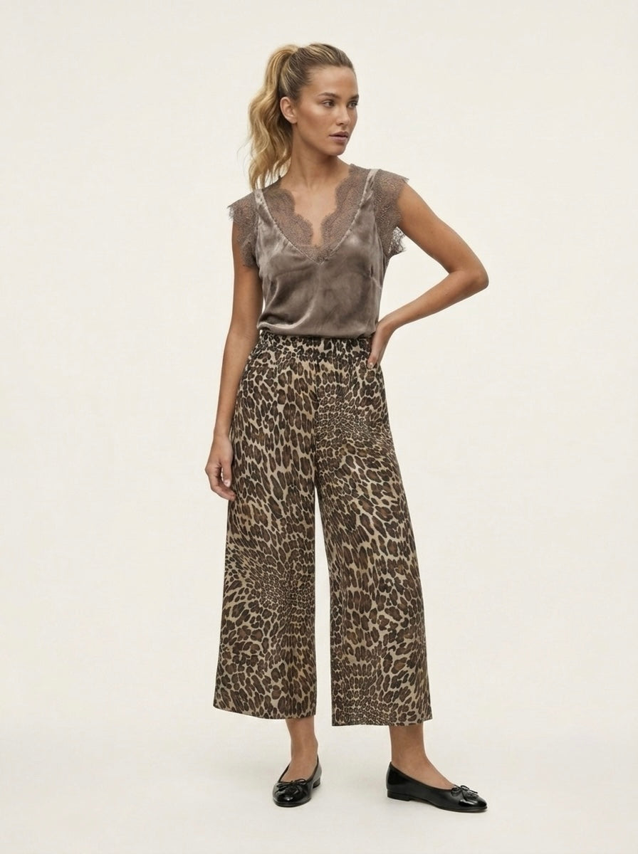 Stephi - Animal print trouser