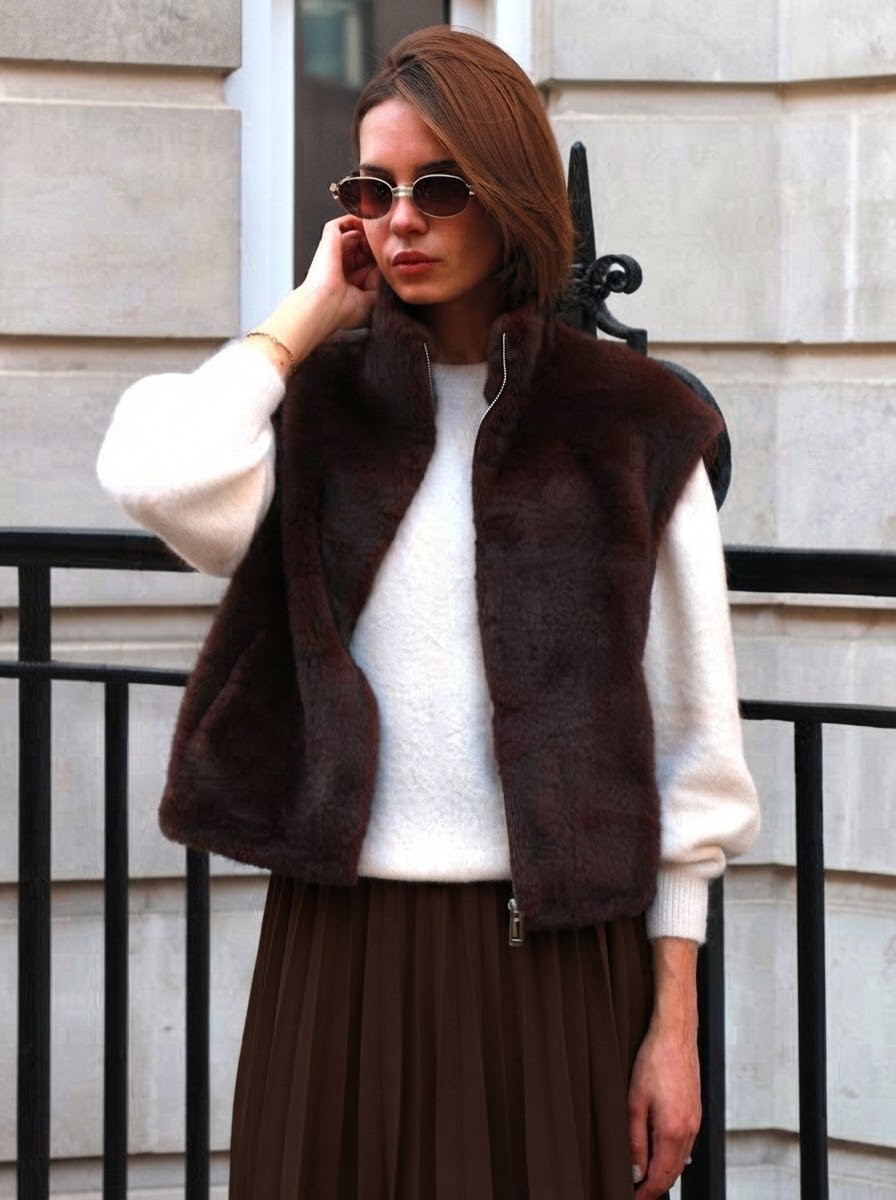 Alandra - Faux fur gilet