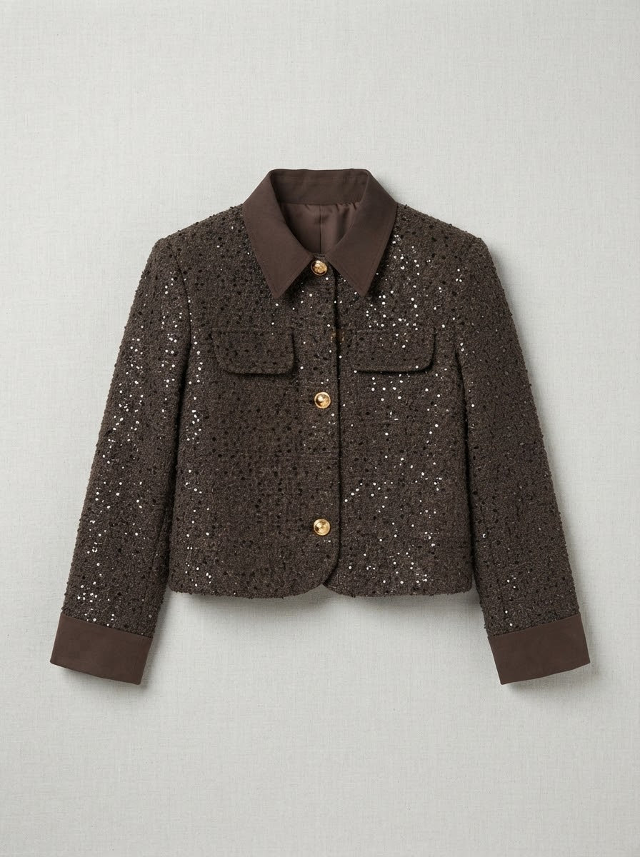 Cindi - Tweed sequin jacket