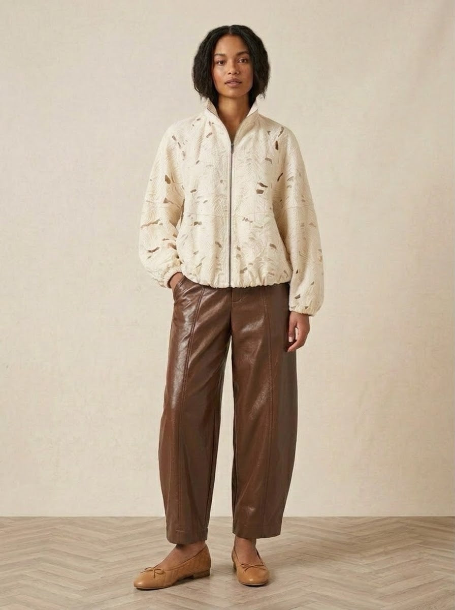 Sheryl - Lazer cut bomber jacket