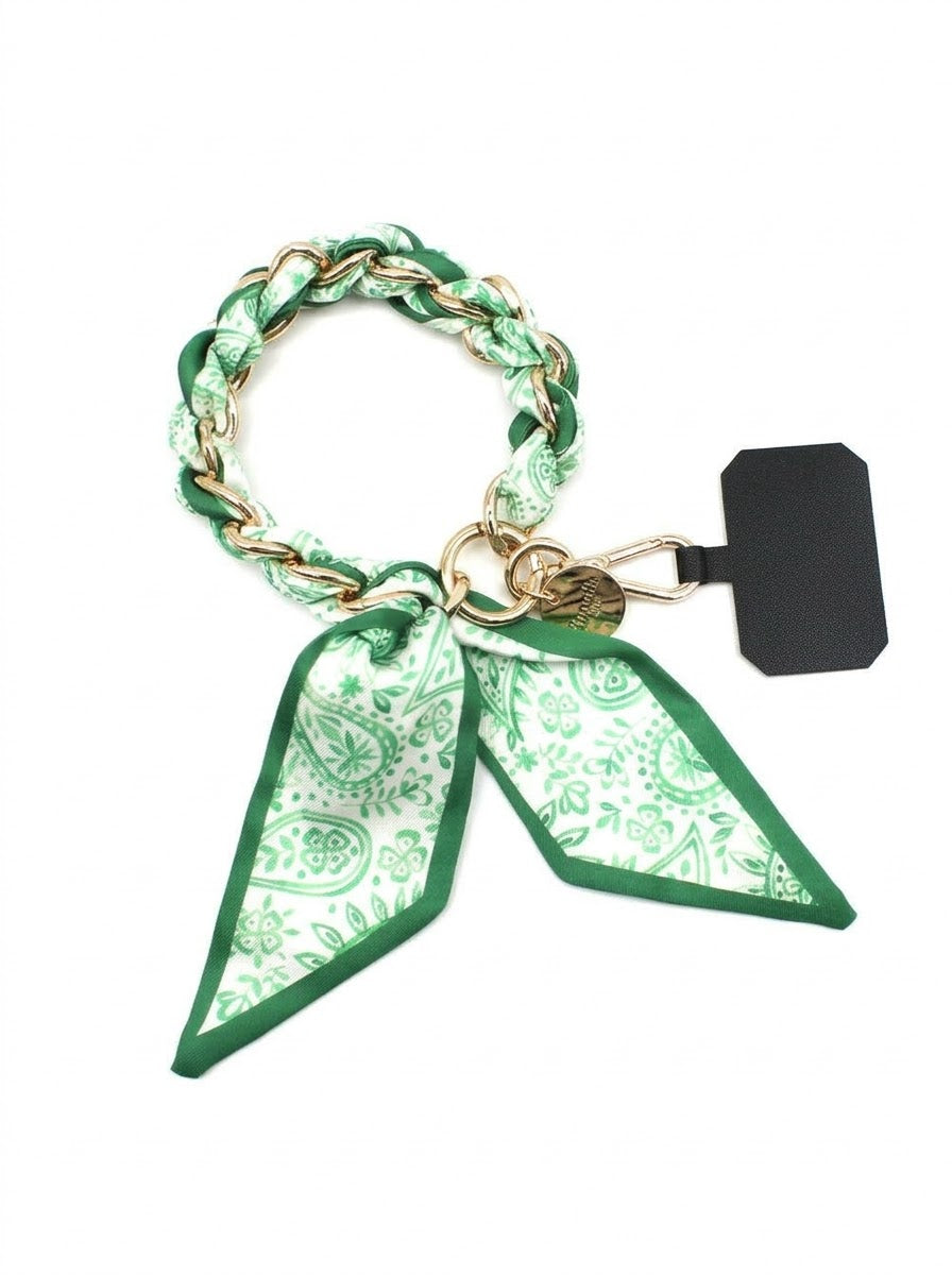 Sandi - Scarf print phone wrist strap