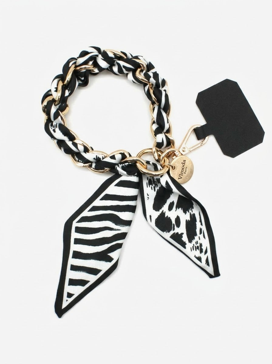 Sandi - Scarf print phone wrist strap