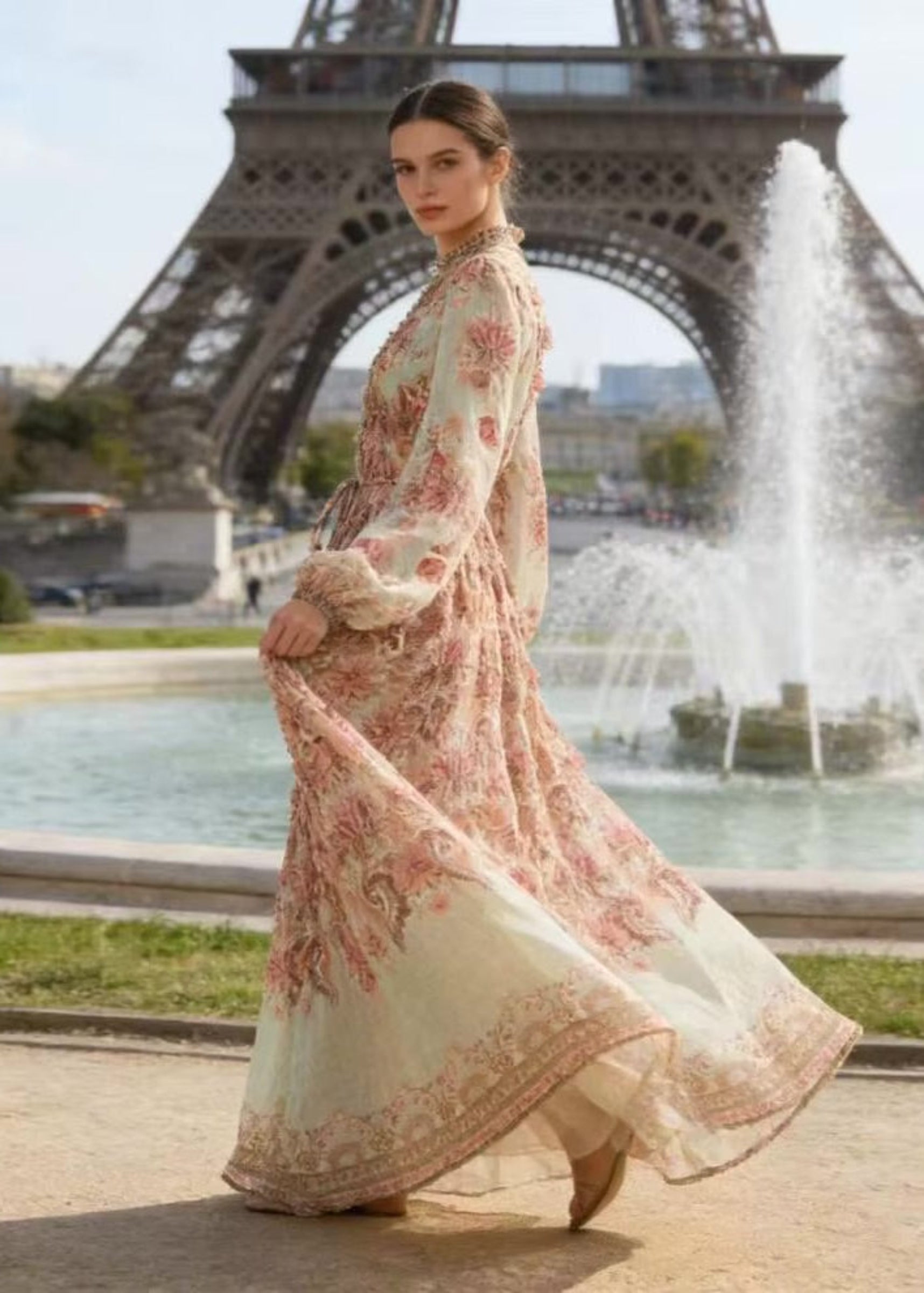 Margot - Maxi floral print dress