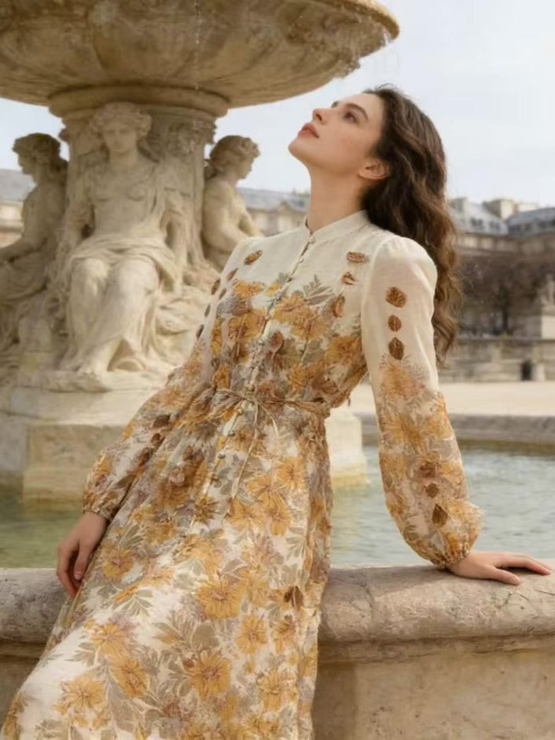 Margot - Maxi floral print dress