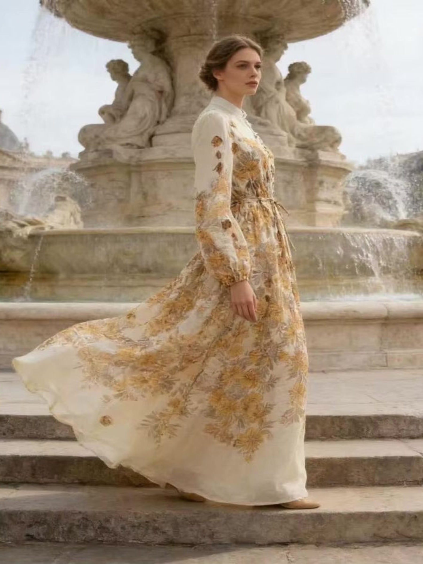 Margot - Maxi floral print dress