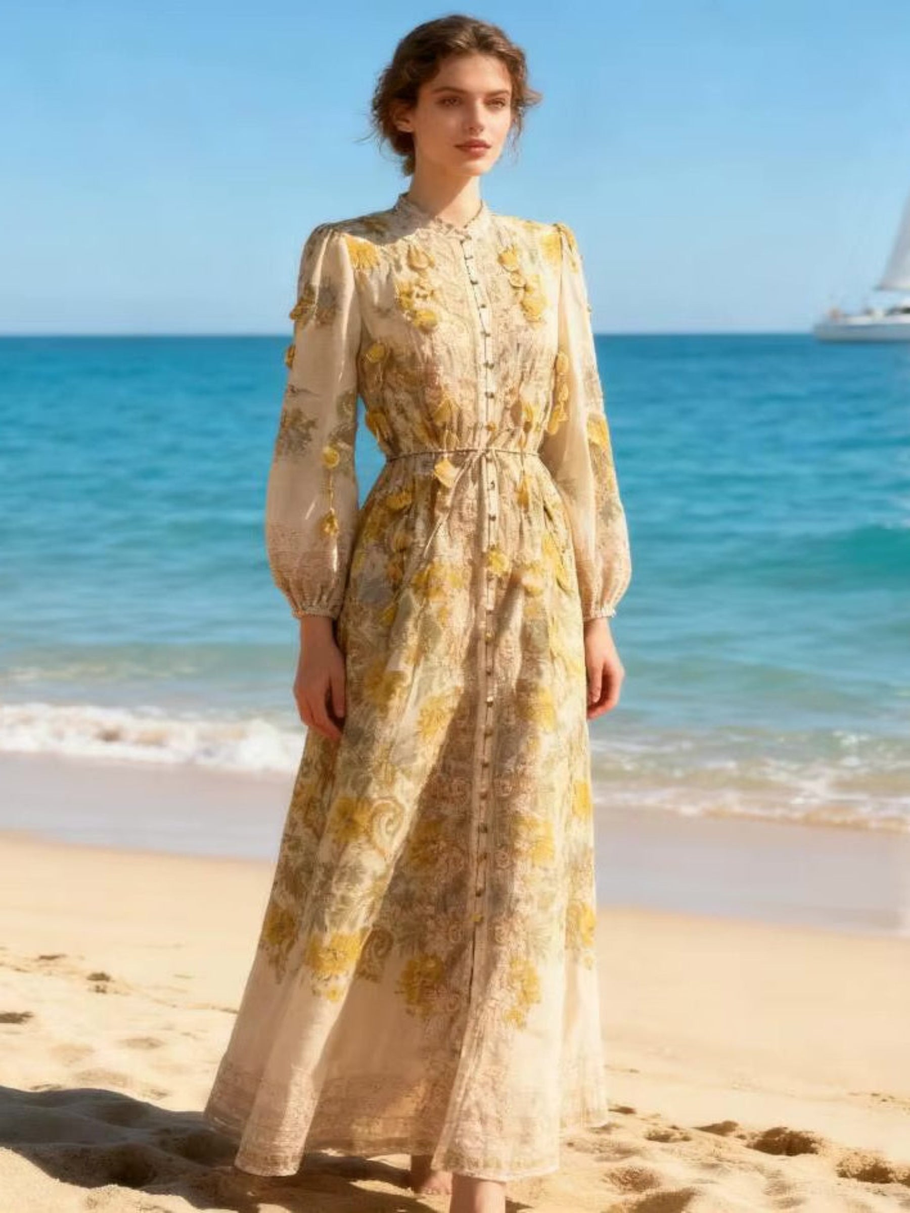 Margot - Maxi floral print dress