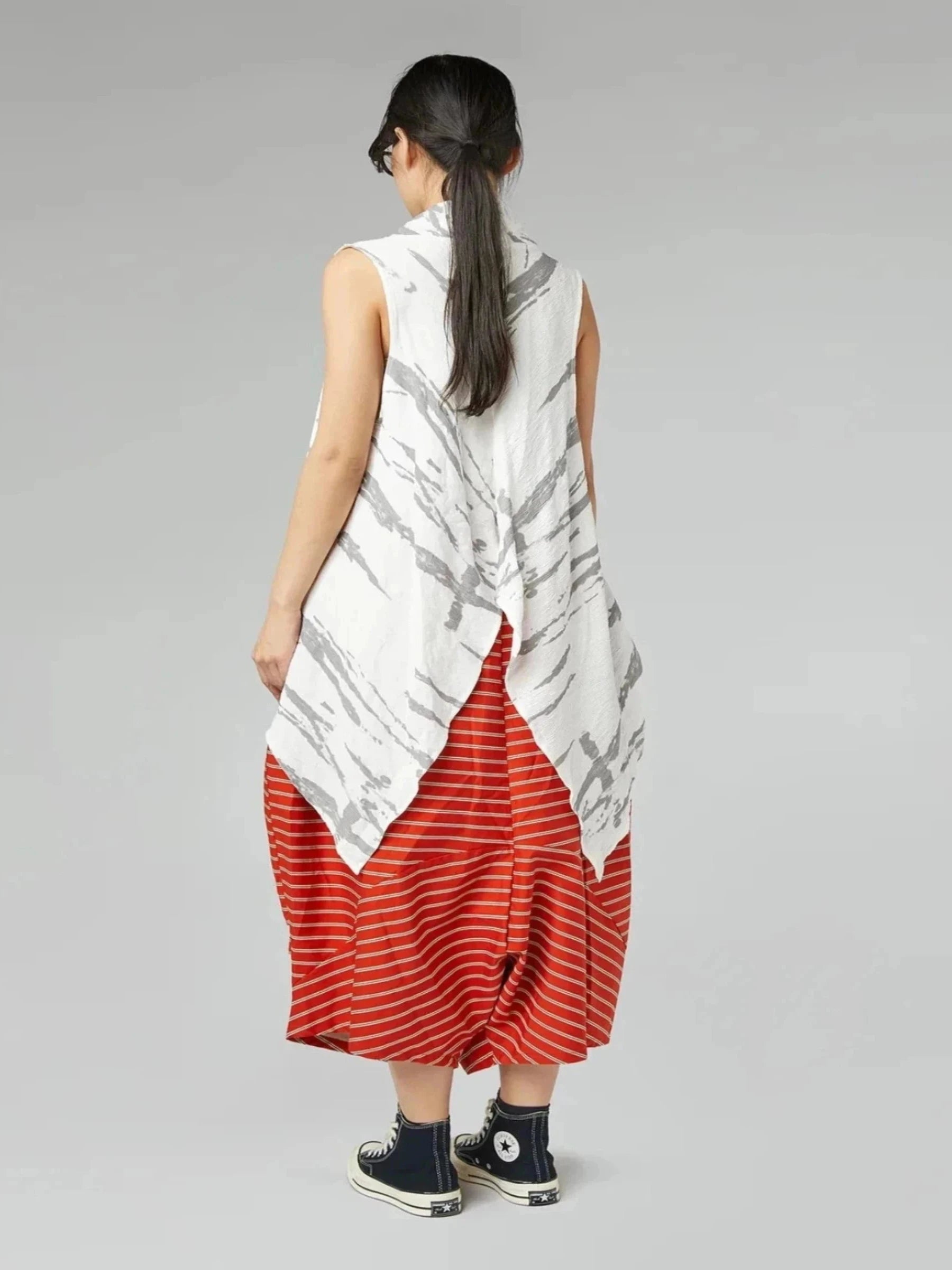 Adelaide - Drape side zebra top