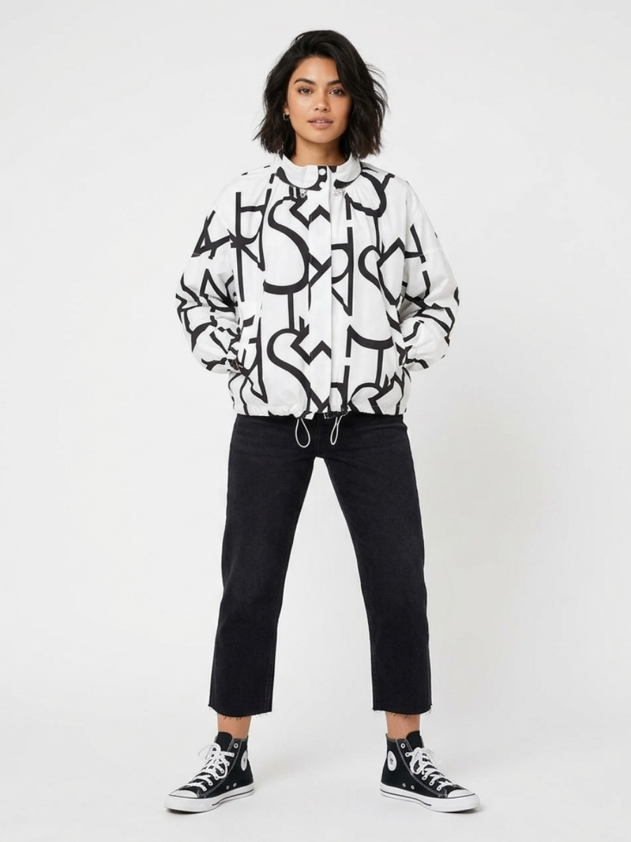 Samantha - Graffiti bomber jacket