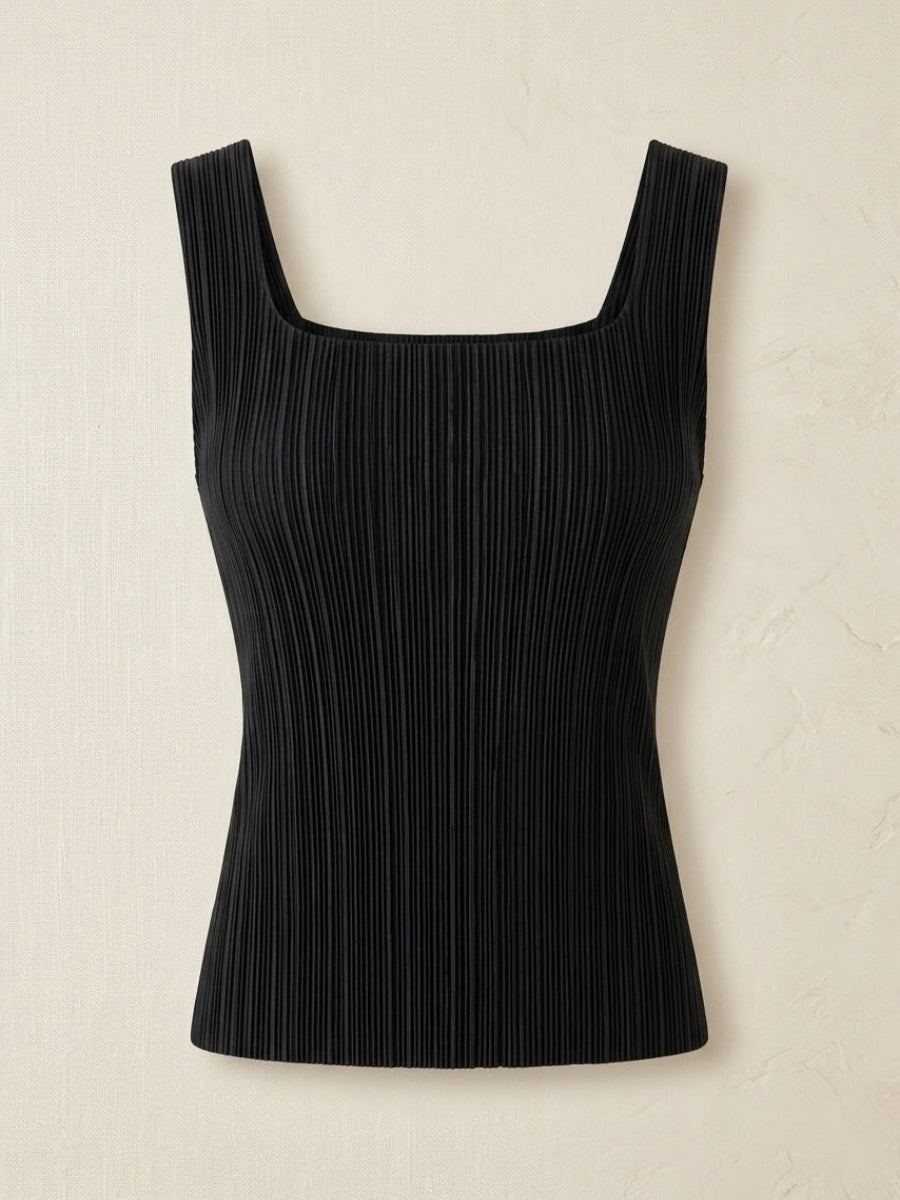 Logan - Pleated vest top
