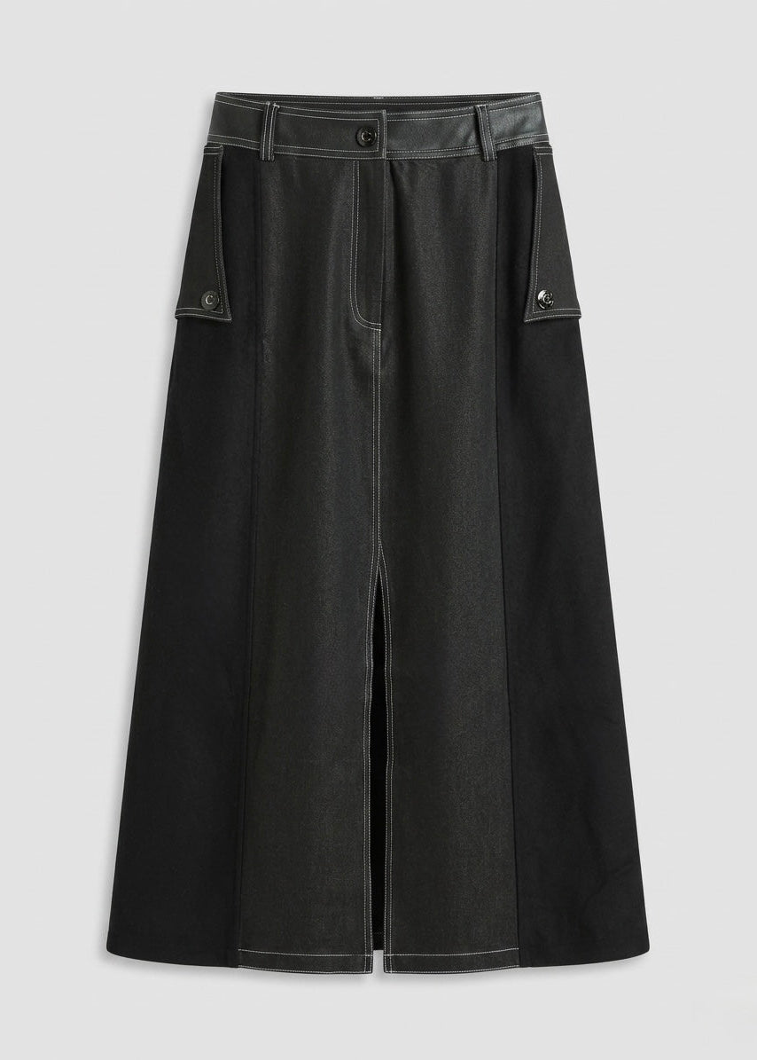 Sorrento - Knit and denim skirt