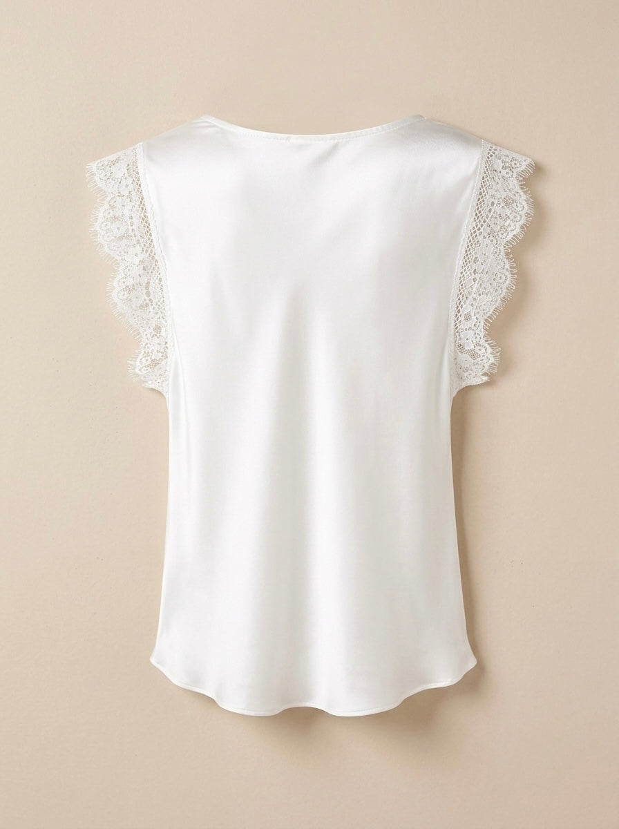 Lacey - Lace trim cami top