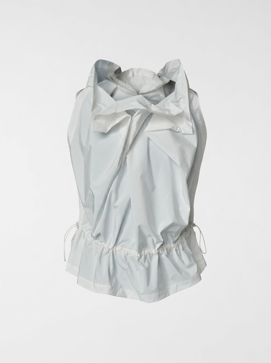 Rae - Taffeta gathered blouse