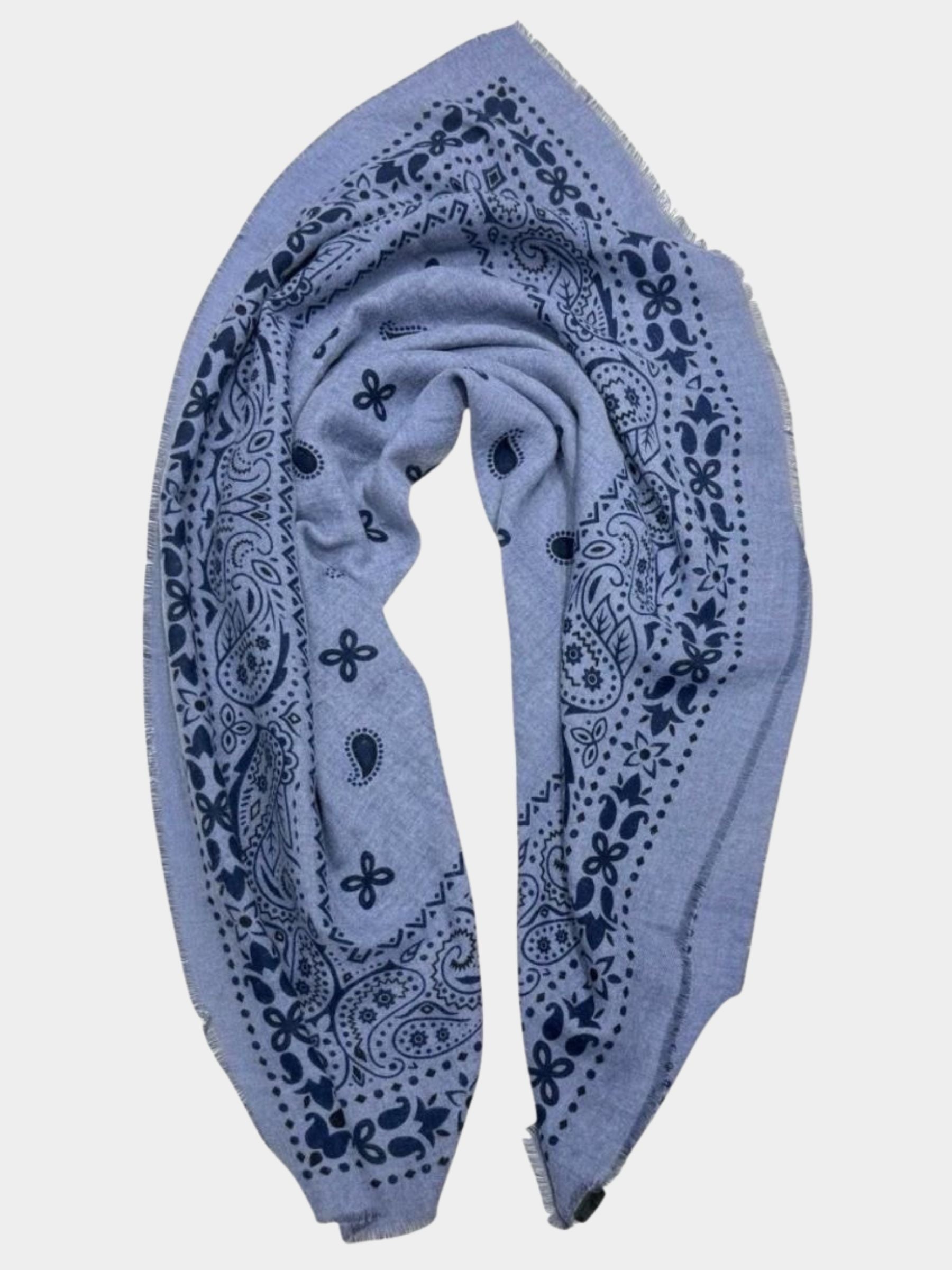 Paige - Paisley print square scarf