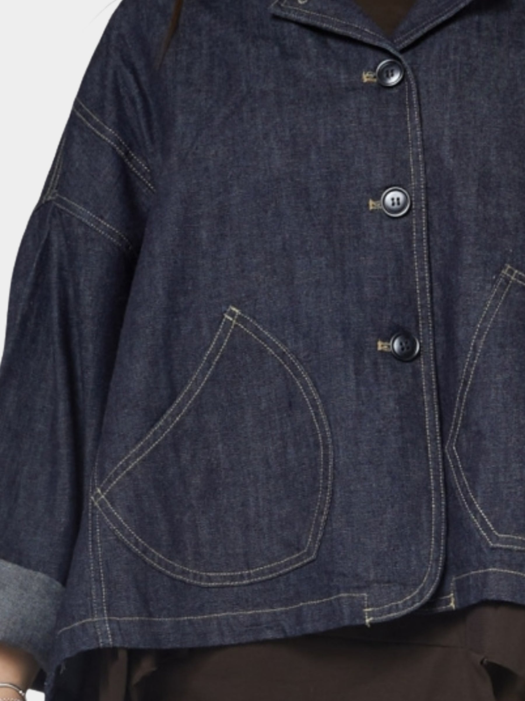 Adera - Denim a-line jacket
