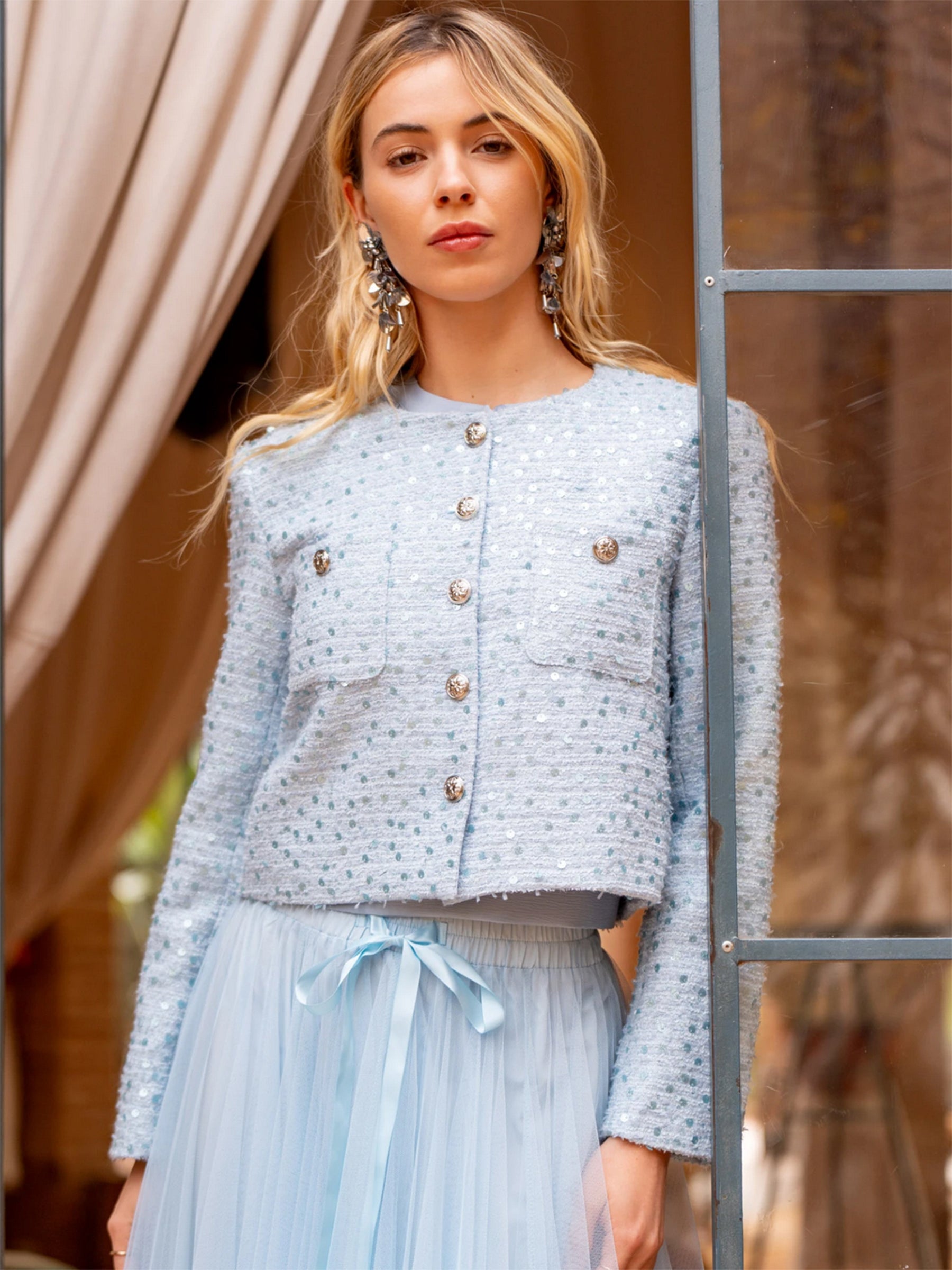 Mahe - sequin waisted jacket