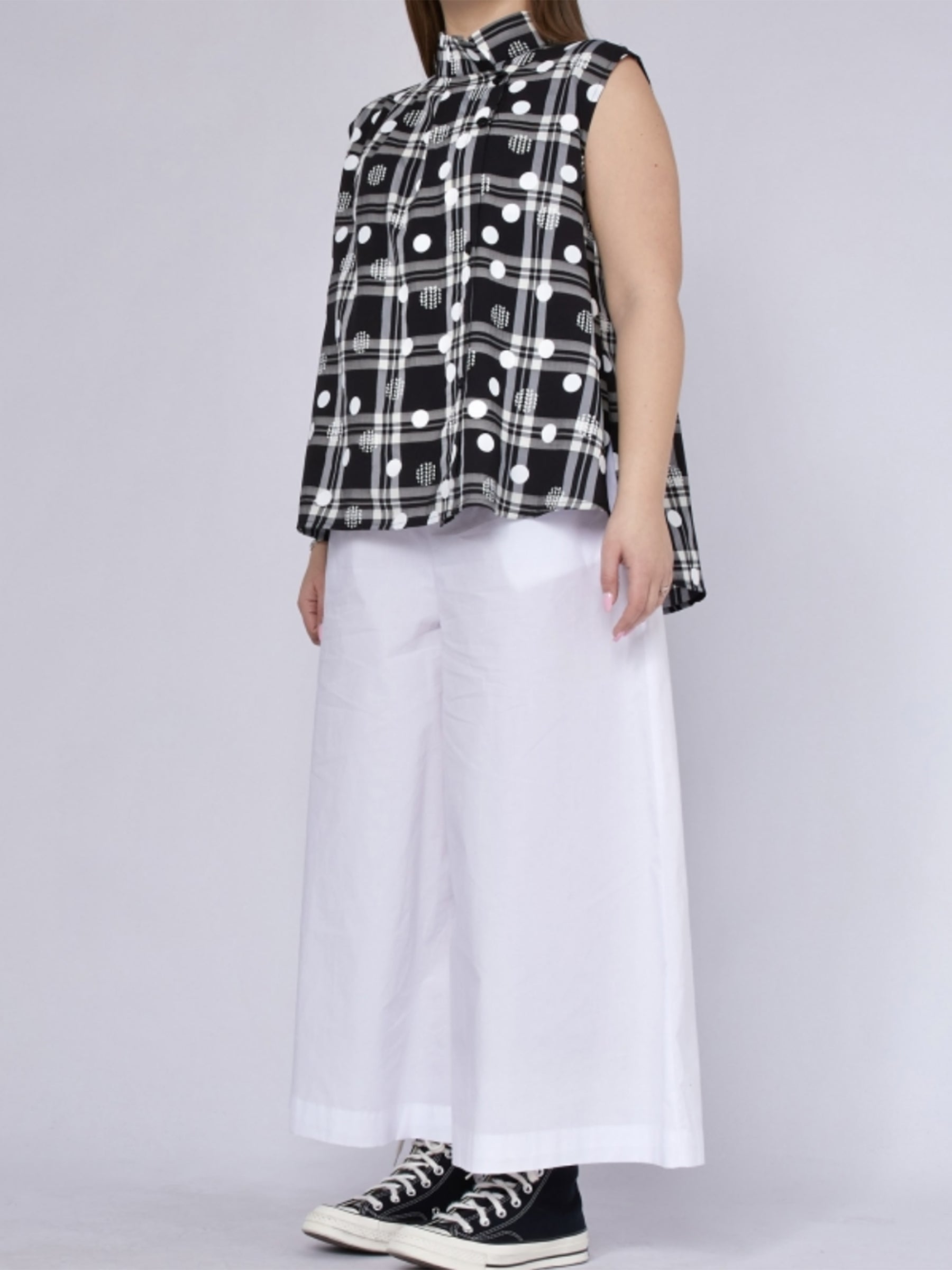 Janet - Wide leg poplin trouser