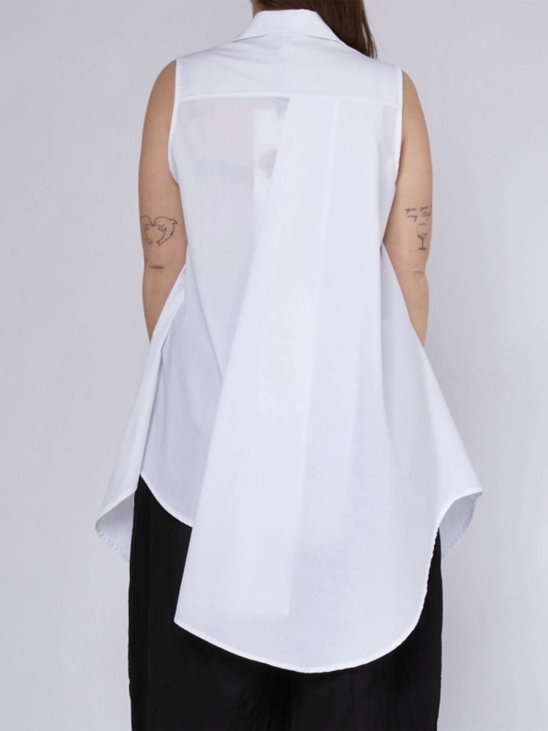 Manila - asymmetric wrap shirt