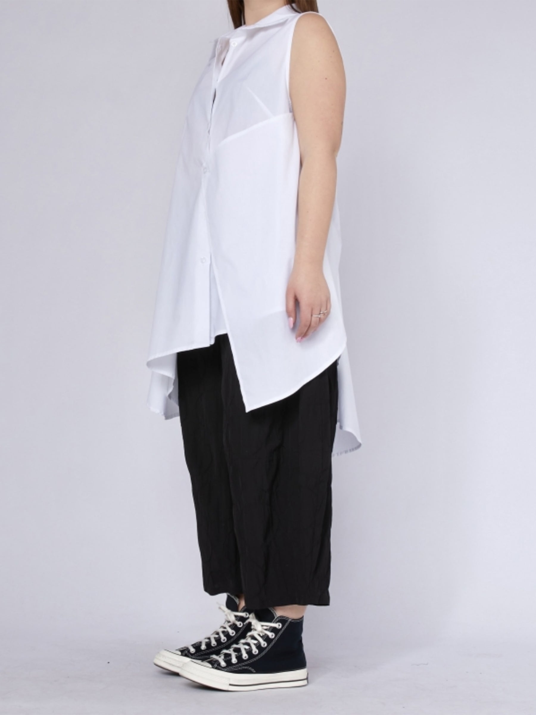 Manila - asymmetric wrap shirt