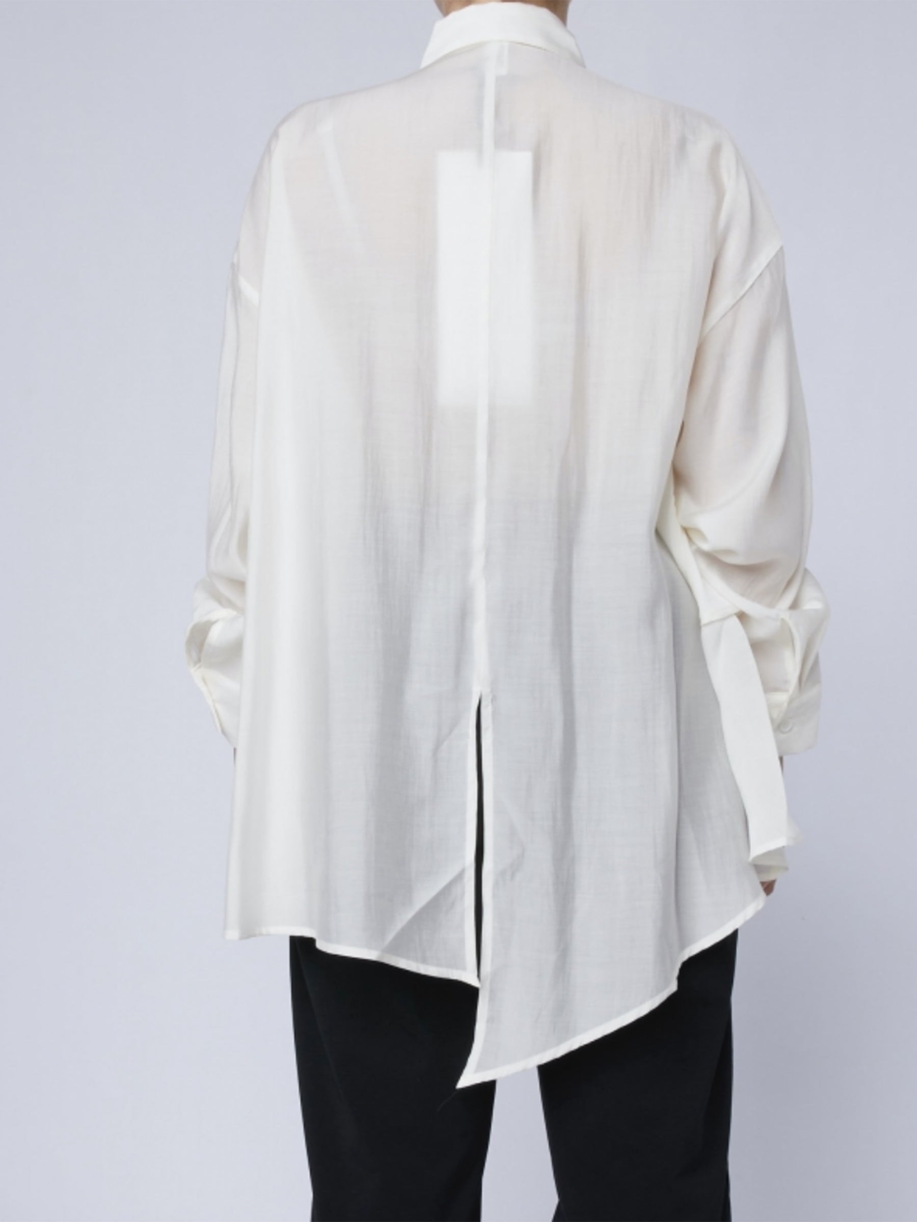 Wilma frill front gathered blouse Cream