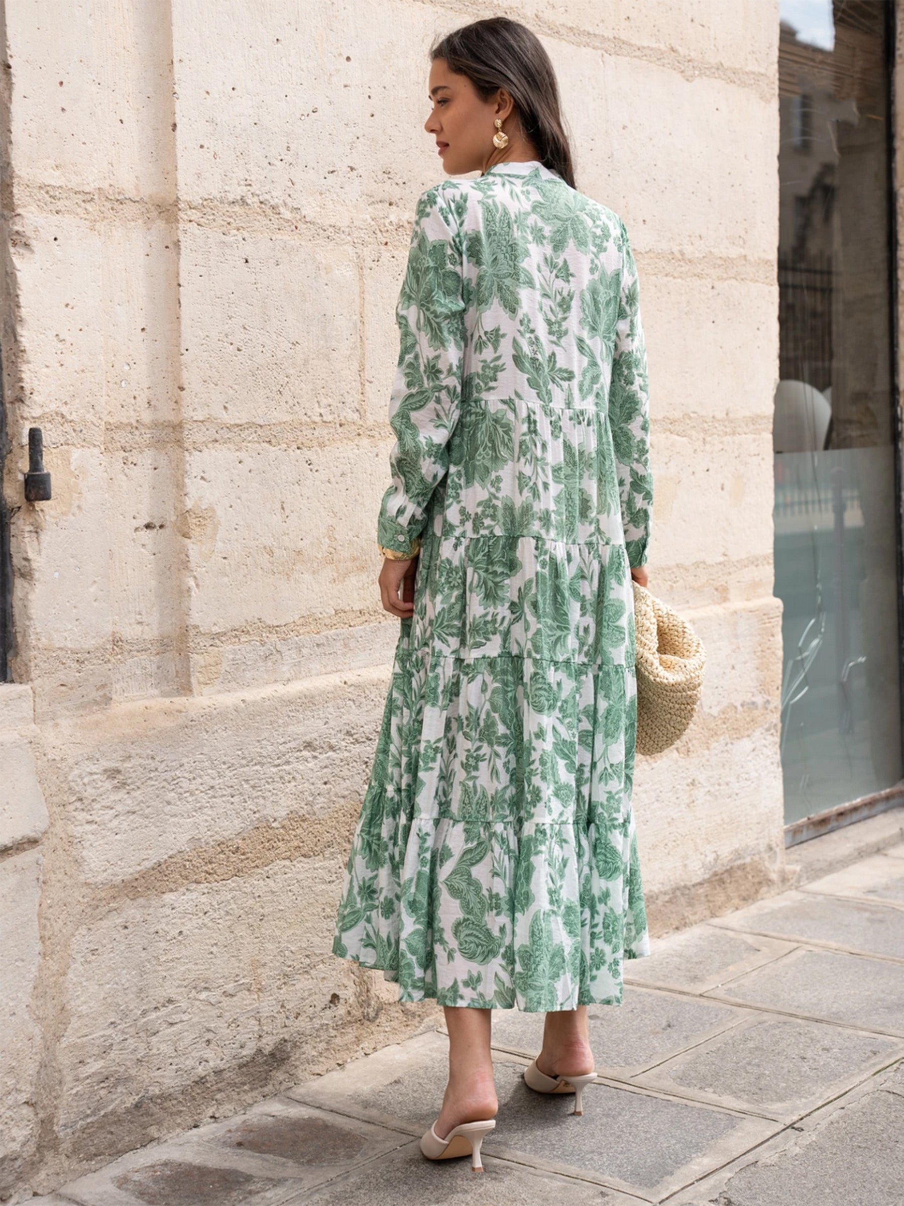Jennah - Silk blend printed maxi dress