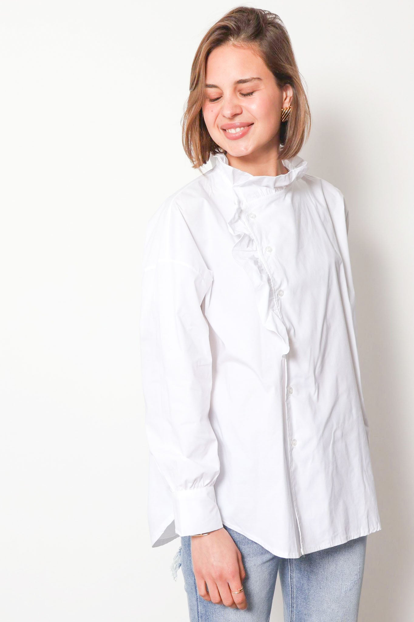 Chelsea - Frill trim shirt