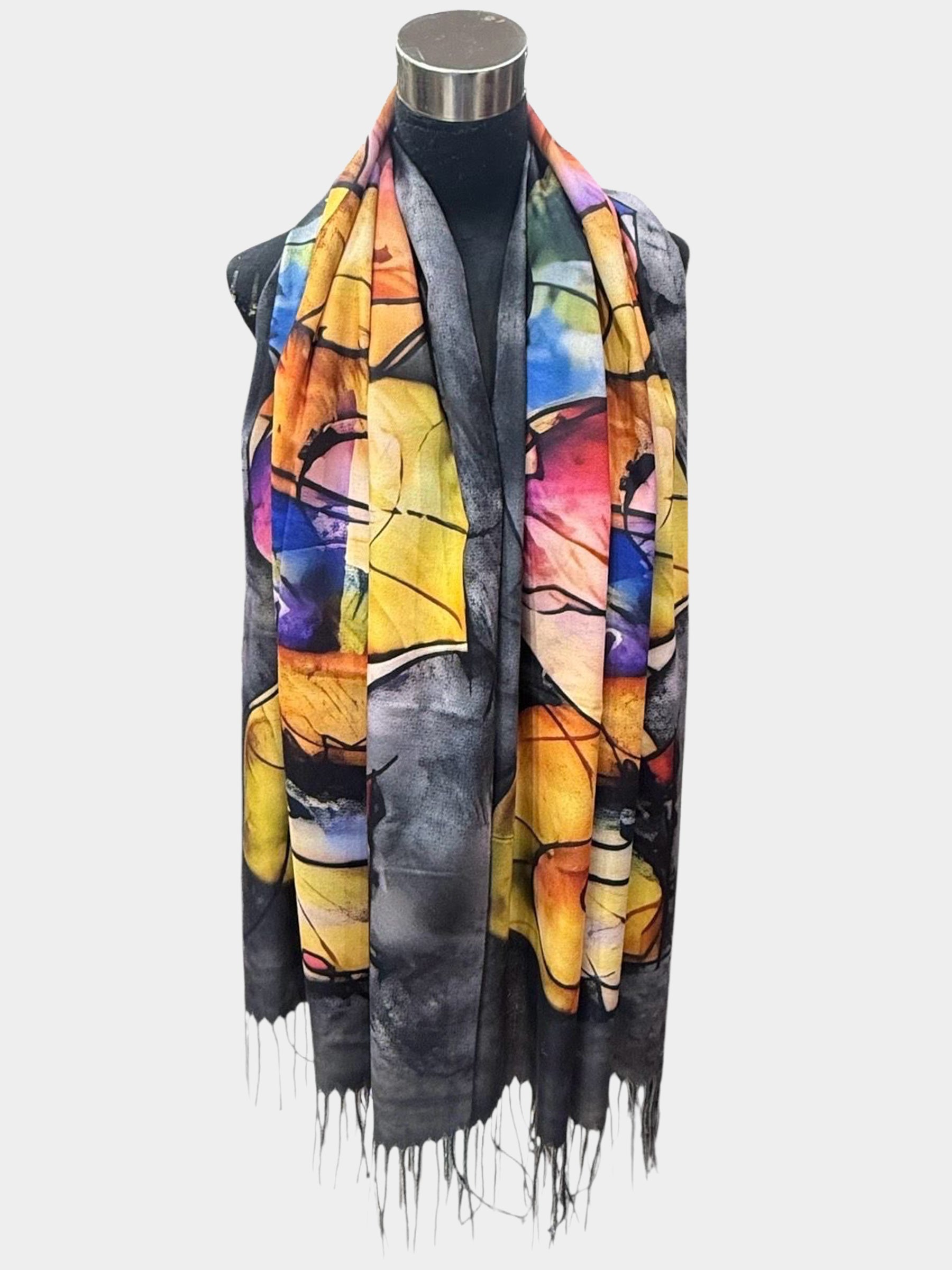 Alma - Abstract print scarf