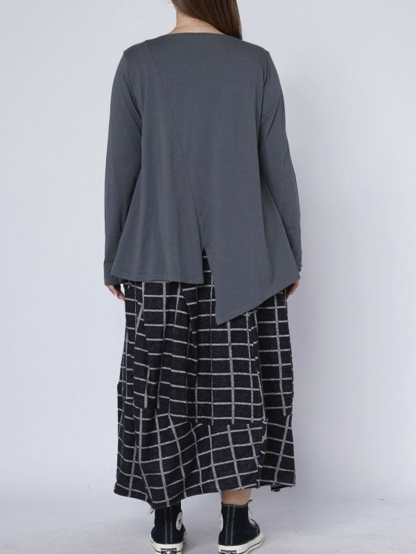 Penelope - Checked cocoon skirt