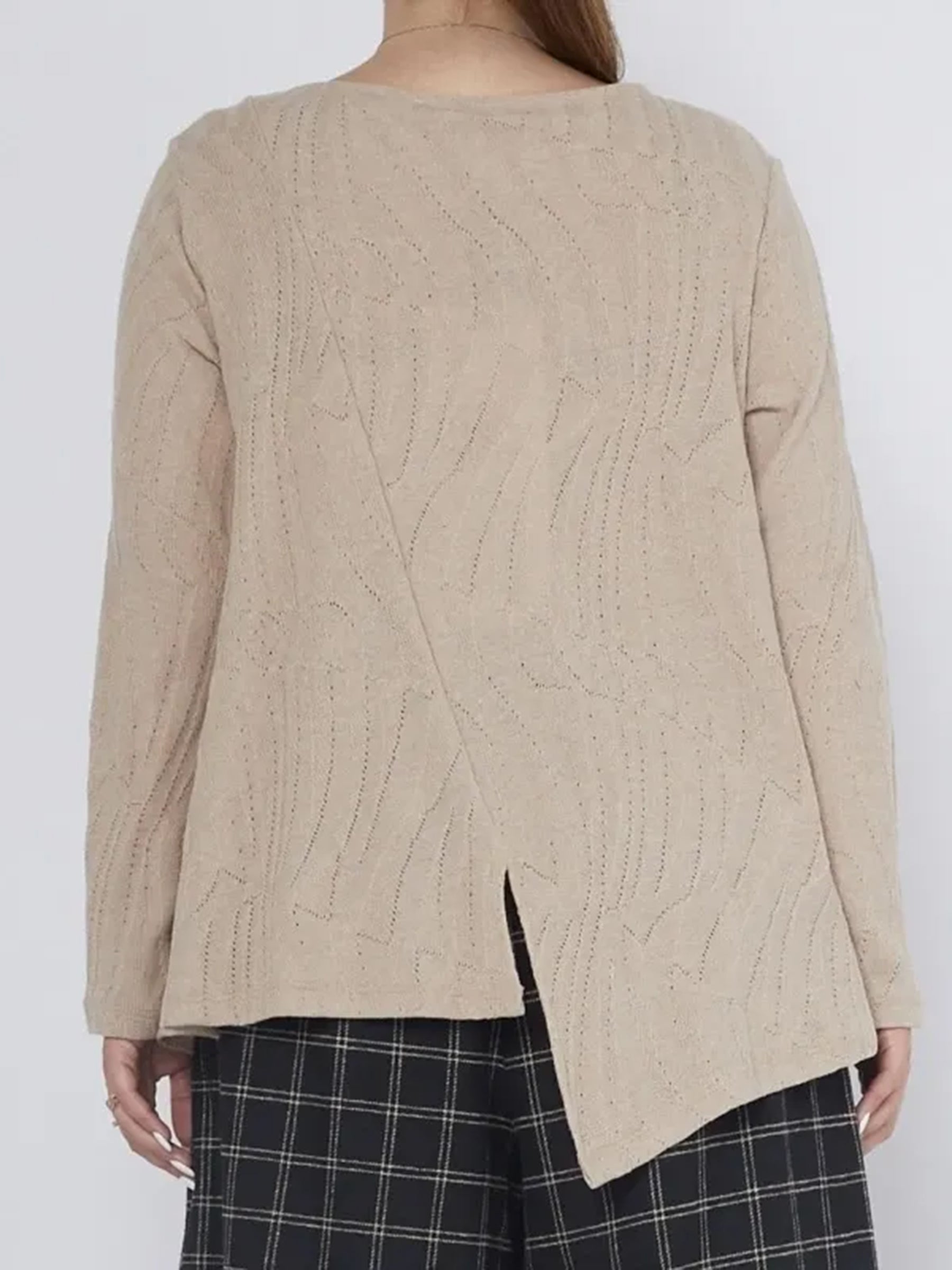 Alison - Pointelle jersey top