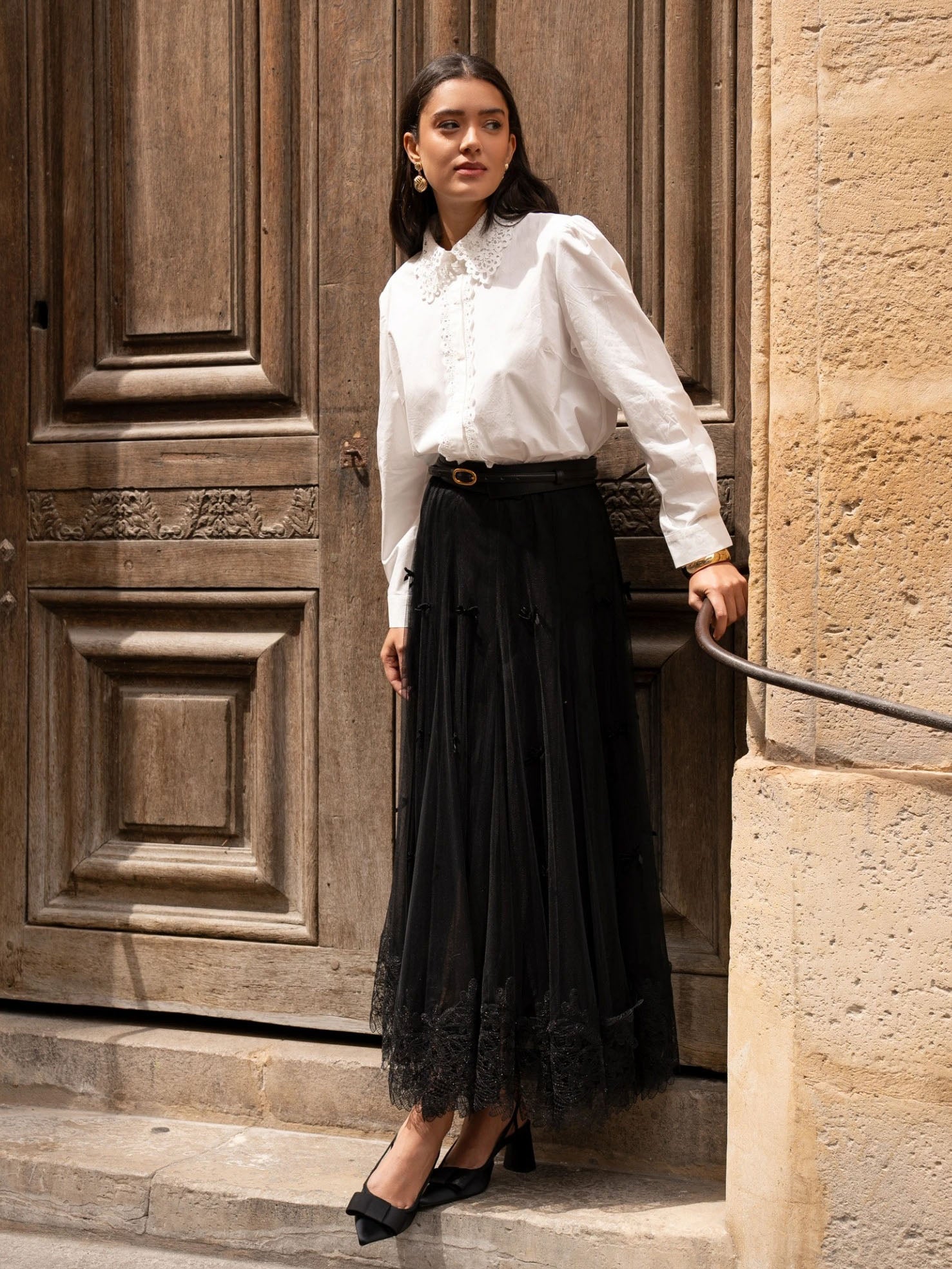 Clarice - Tuille and lace skirt