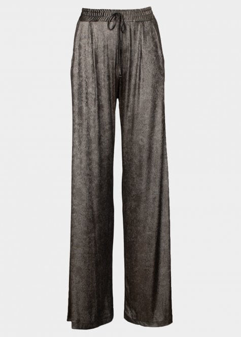 Bella Metallic wide leg trouser