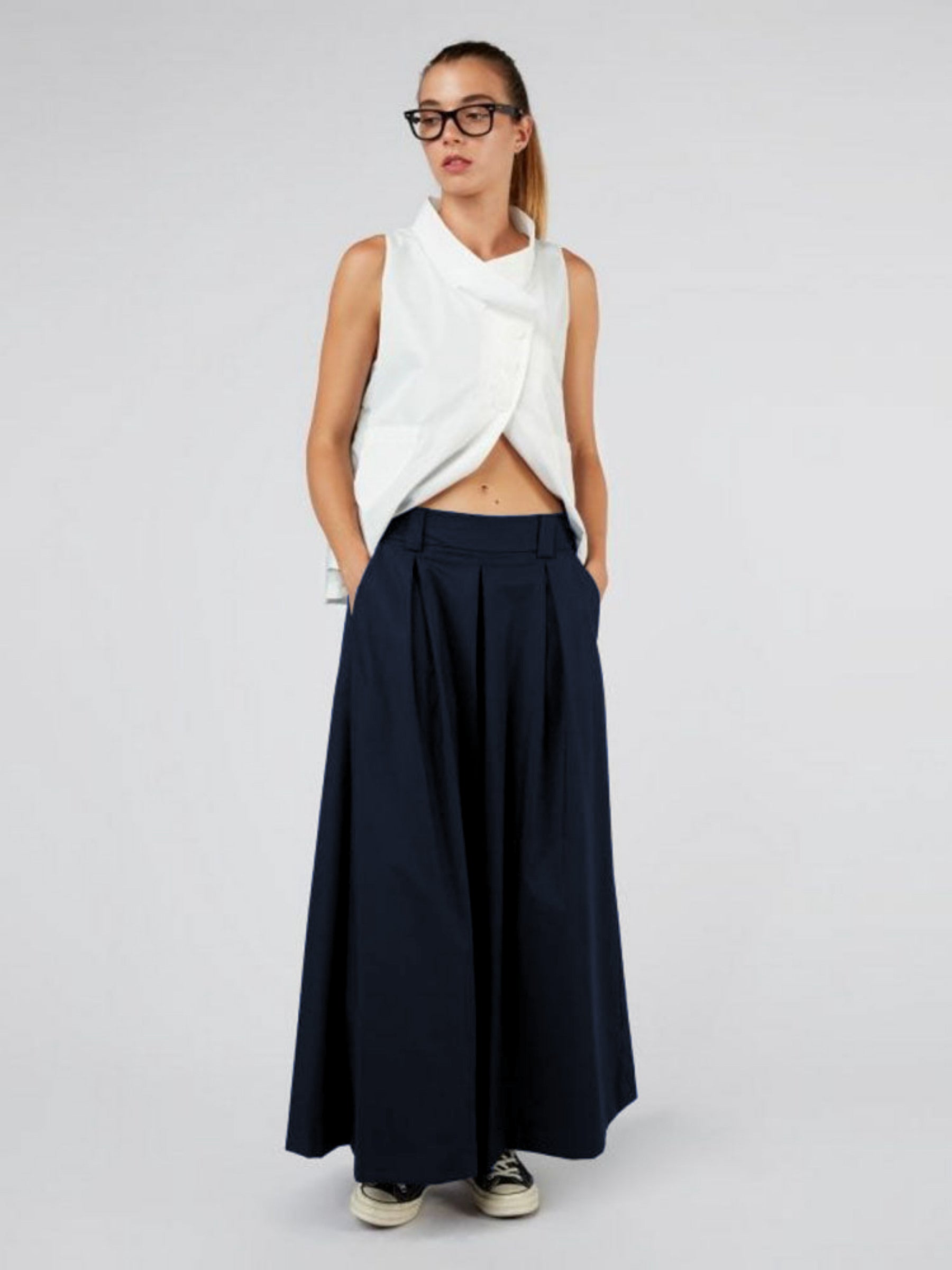 Ivory - Pleat front trouser