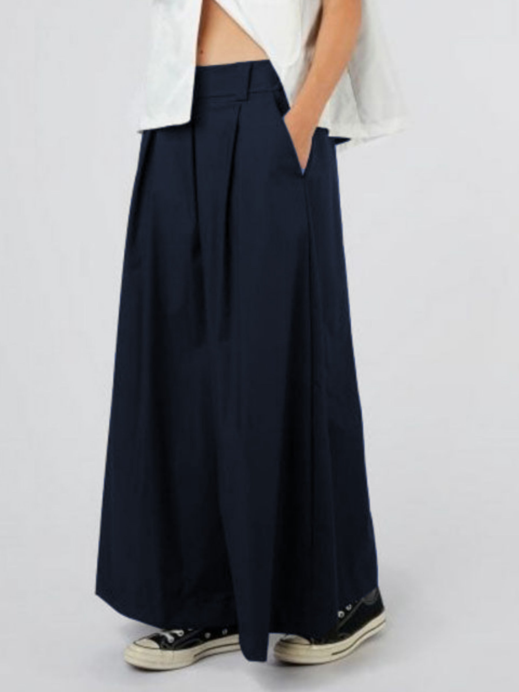 Ivory - Pleat front trouser