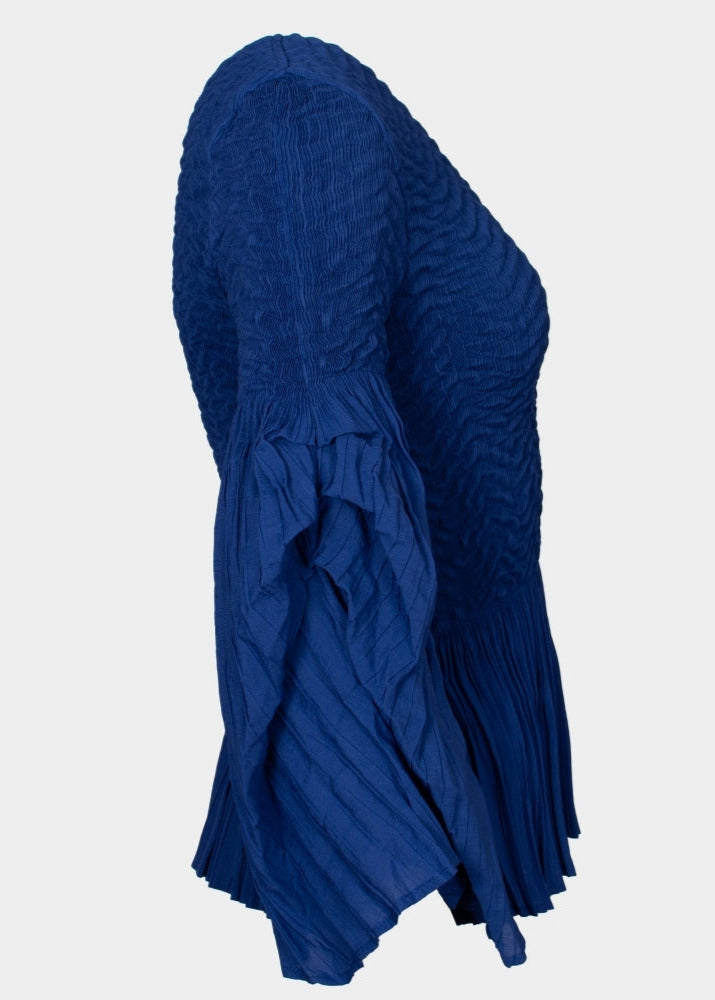 Miranda - Peplum hem part pleated top