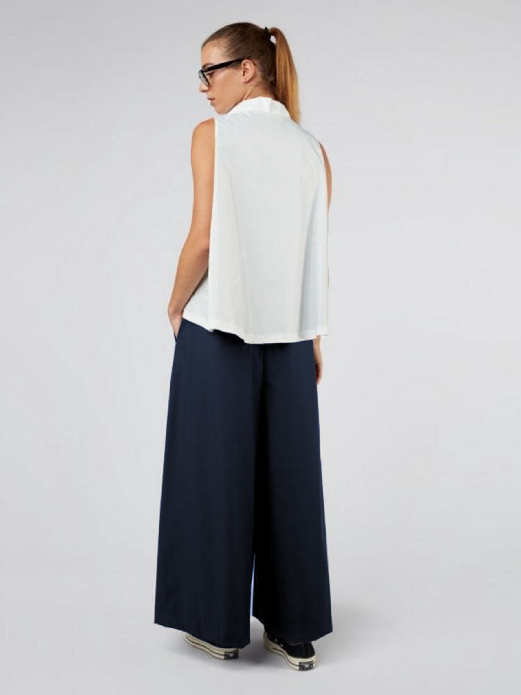 Ivory - Pleat front trouser